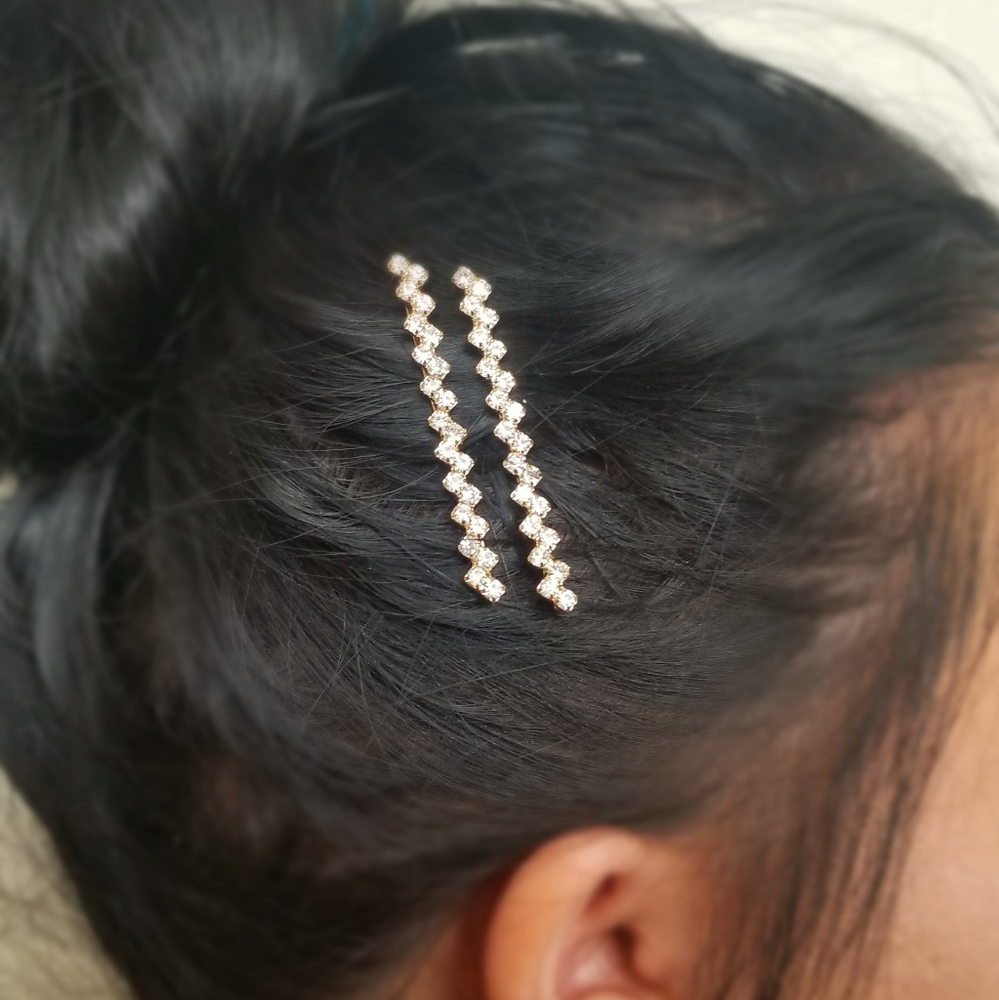 Rhinestone hair pins